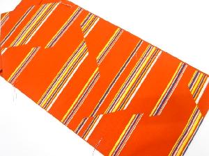 未使用品　本場筑前博多　変わり横段模様織り出し　名古屋帯